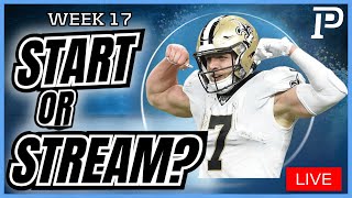 NFL Fantasy Football Week 17 Start/Sits, Trade Advice, and Best Bets