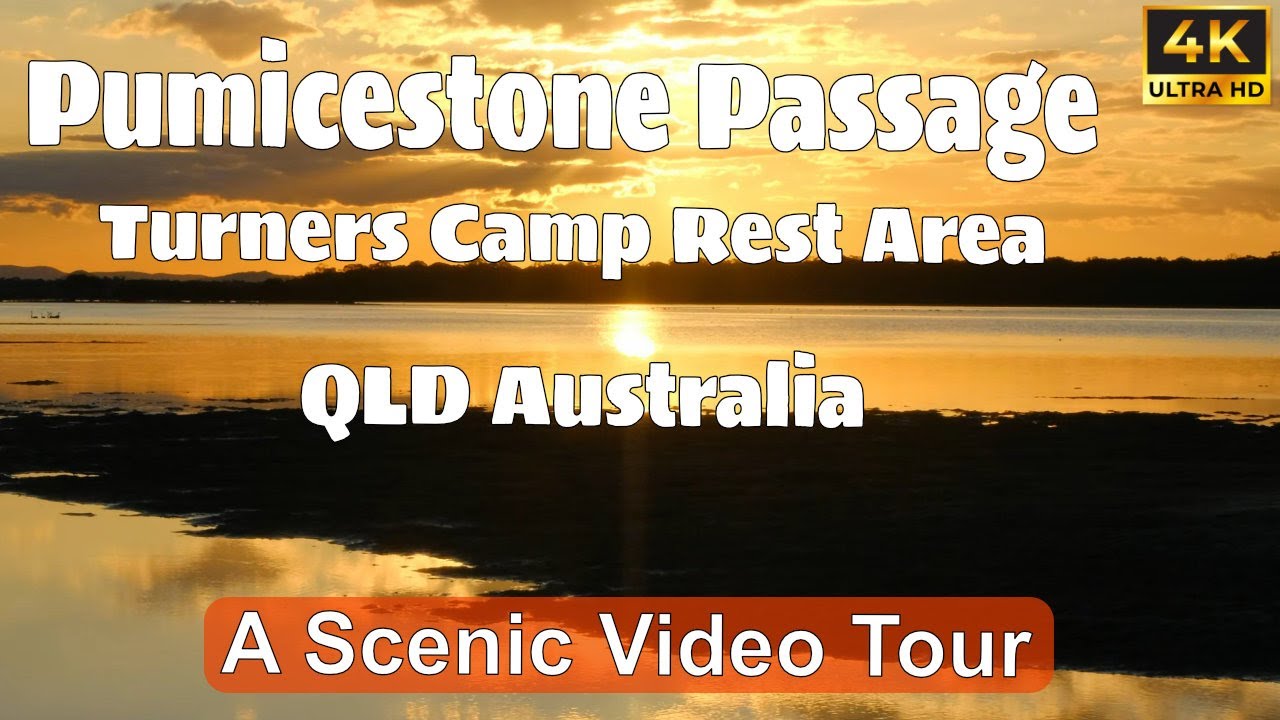 A Scenic Video Tour in 4K Turners Camp Rest Area Pumicestone Passage Queensland Australia