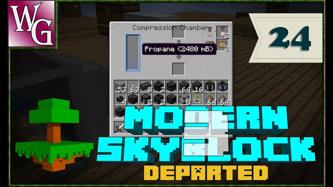 Modern skyblock 3 departed - пан или пропан №24 - YouTube