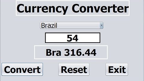 How to Create Currency Converter in Java NetBeans
