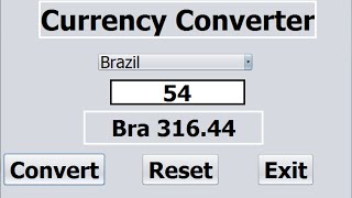 How to Create Currency Converter in Java NetBeans screenshot 4