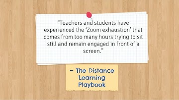 Engaging Students Module 6 of The Distance Learning Playbook