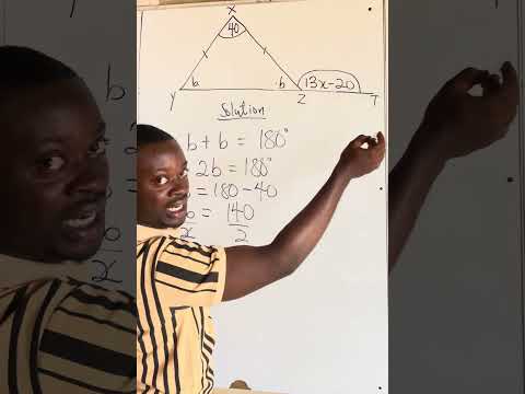Find the Value of x | Isosceles Triangle & Exterior Angles | WASSCE & BECE Mathematics