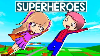 24 HORAS SIENDO SUPERHÉROES EN BROOKHAVEN ROBLOX!!