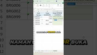 Excel Pemula Hilangkan Error VLOOKUP Pakai IFERROR