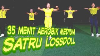 Senam aerobik dirumah 35 menit saja | Aerobik dangdut satru medium by fesya sahara