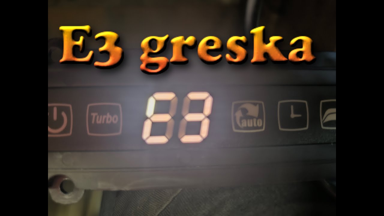 Midea E3 greska kako resiti problem