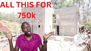 The cost of Construction in Kenya! This House Only Cost KES 750k to Build, \& It's Incredible, so far