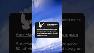 Ann Marie Elizabeth Thompson - Buggs Funeral Home Obituary #obituary