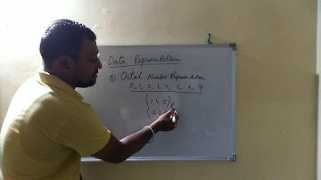 Data Representation : Octal Number System