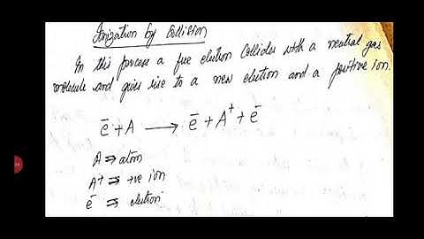 IONIZATION BY COLLISION