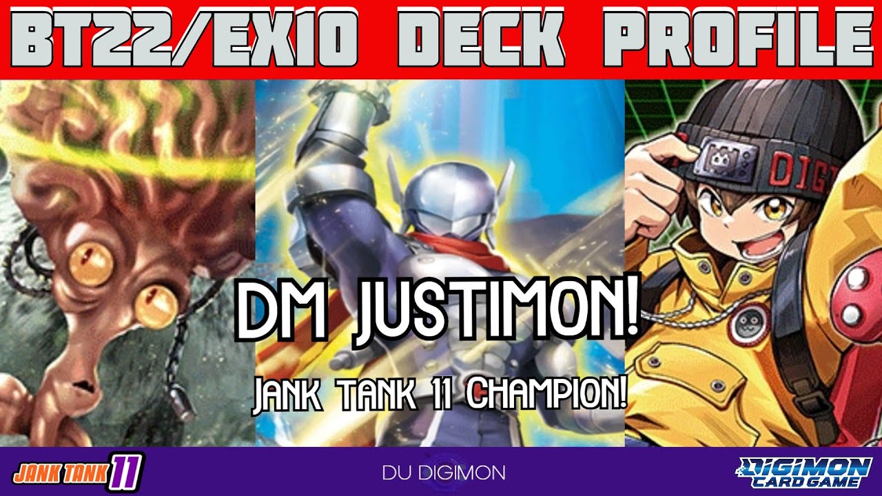 НОВЫЙ ЛУЧШИЙ ДВИГАТЕЛЬ?! // DM Justimon // Профиль/обсуждение колоды BT22 // Jank Tank 11 Эпизод 5