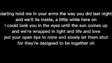 Ed Sheeran - afire love (lyric video)