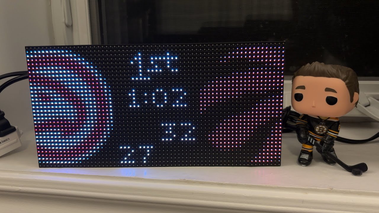 Raspberry Pi LED Matrix Sports Scoreboard (NHL + NBA) - January 2026
