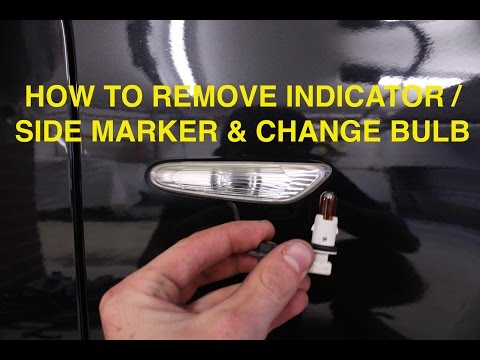 HOW TO CHANGE INDICATOR BULB / SIDE MARKER BMW 3 SERIES E90 E92 E92