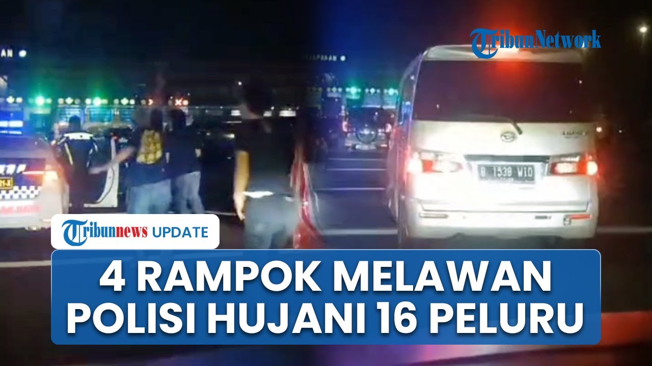 Detik-detik Polisi Tembak Mati Komplotan Perampok di Sidoarjo, Hujani 16 Peluru Karena Melawan