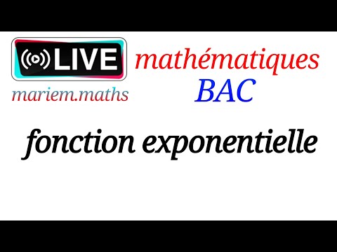 révision BAC | étude d'une fonction exponentielle