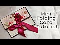 How to Make Mini Folding Card | Handmade Folding Card Tutorial