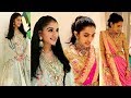 Radhika Merchant With Jethani Shloka Mehta Looking Beautiful At Sister Anjali Merchant  Wedding