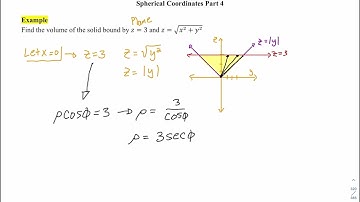 Calculus III - Unit 4 Section 4 - Spherical Coordinates Part 4