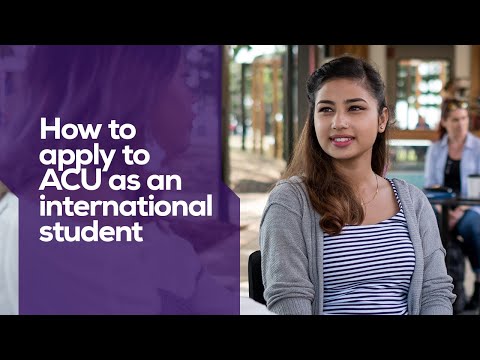 How to apply to ACU as an international student