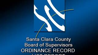 Santa Clara County Board of Supervisors June 4, 2019 9:30 AM