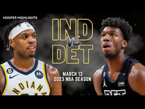 Indiana Pacers vs Detroit Pistons Full Game Highlights | Mar 13 | 2023 NBA Season