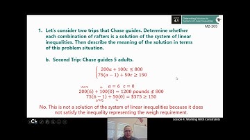 Integrated Math 1: 2.3.4A Systems of Linear Inequalities (Day 1)