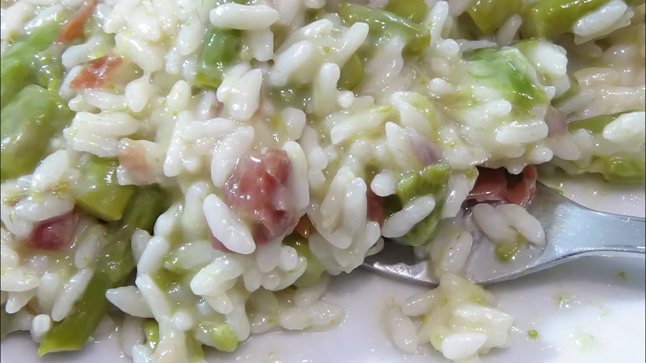 Risotto con gli asparagi preparato con la pentola a pressione YouTube