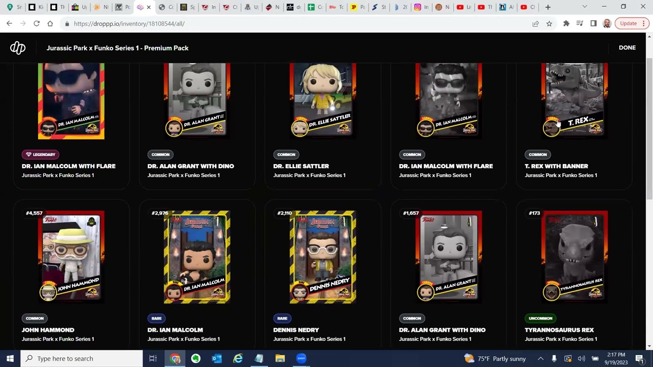 Jurassic Park X Funko Pop Digital Drop & Rip