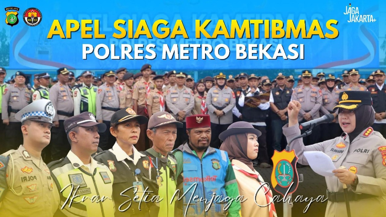 Apel Siaga Kamtibmas dan Deklarasi Sinergitas Polri–Potmas di Kabupaten Bekasi
