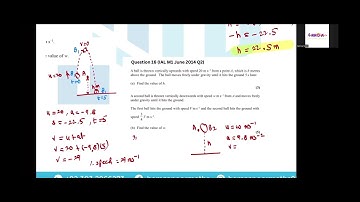 IAL Edexcel M1 Mechanics | Constant Acceleration Past Paper Practice Video # 3 | Hamza Noor