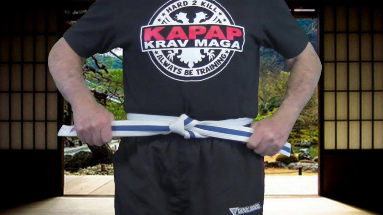Tying KAPAP Krav Maga Belt YouTube
