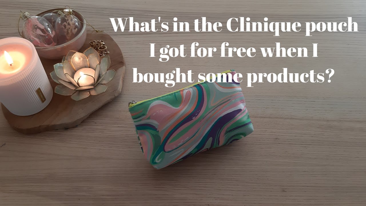 Clinique Free Gift Pouch With 4 Products With Purchase YouTube Clinique free gift pouch with 4 products with purchase youtube