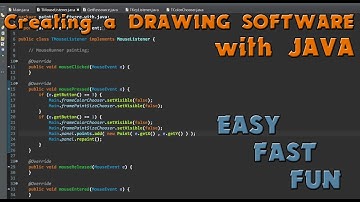 [Java programming] Creating a drawing software with Java