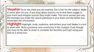 DEVELOPING STUDY SKILLS