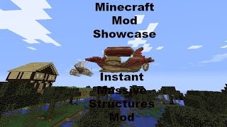 Minecraft Mod Showcase Instant Massive Structures Mod