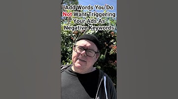 Google Ads - Negative Keywords!