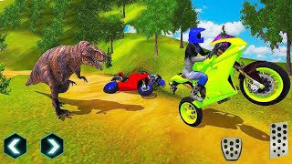 Bike Racing Dino Adventure 3D Game 2020 #03 - Motorbike Racer Android Gameplay screenshot 3