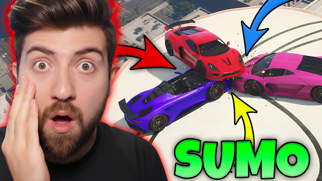 😂 DAİREDE KALAN KAZANIR 😂 | GTA 5  EKİPLE SUMO KAPIŞMASI