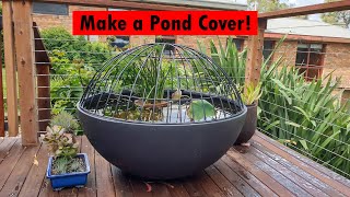 Build a Welded Rod Fish Pond Cover DIY