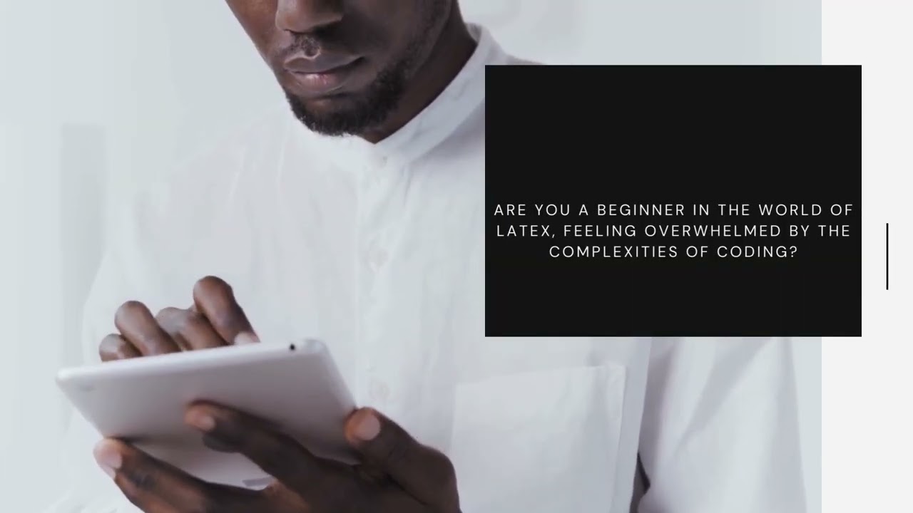 Are you a beginner in the world of LaTeX, feeling overwhelmed by the complexities of coding