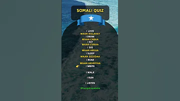 Can You Translate These Useful Words In Somali Shorts 