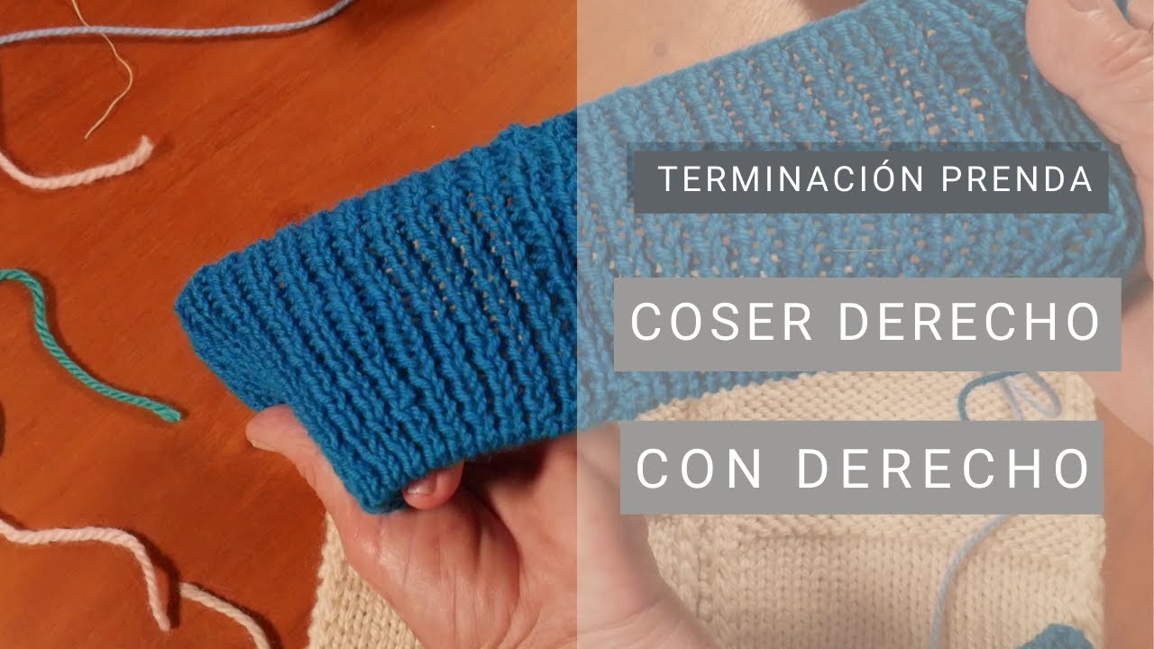 Costuras: Cómo coser derecho con derecho 🧶 Aprende a Tejer con Lucila