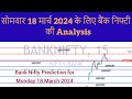 सोमवार 18 मार्च 2024 के लिए बैंक निफ्टी की Analysis | Bank Nifty Prediction for Monday 18 March 2024