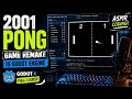 2001 Pong Game Remake In Godot Engine - Full Godot 4 Course --- ASMR coding!