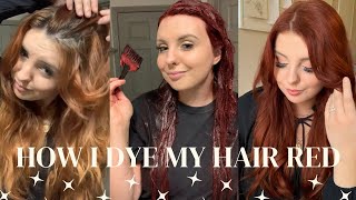 soo...you wanna dye your hair red? here's everything you need♡ tutorial + hair dye formula