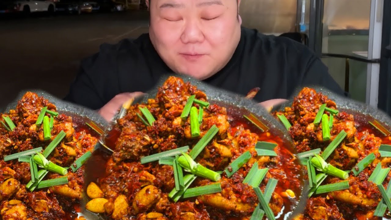 【大胃王挑戰】滋滋冒油超解饞！ 340 元挑戰 5 公斤遵義烤雞，大口手撕肉嫩流汁｜Food Challenge｜Food Challenge【櫻木花胖】