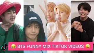 BTS funny Tik Tok Videos 😂 #BTS Hindi Mix TikTok video🔥try not to laugh 😂