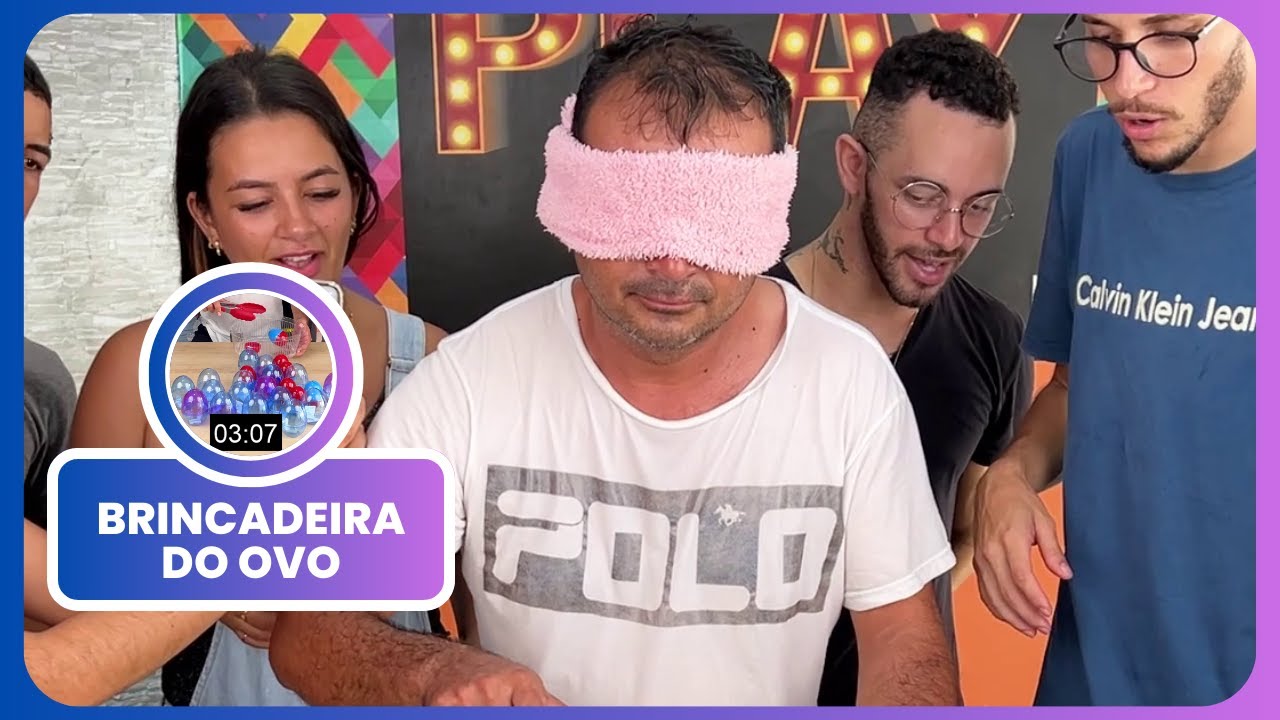 BRINCADEIRA DO OVO: Quantos você consegue pegar com os olhos vendados?